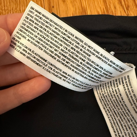 Seafolly Swim Black and White Bikini Bottoms size US 10 - Picture 9 of 9